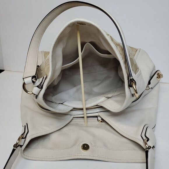 Coach Edie 31 Medium Signature Jacquard Canvas/Leather Shoulder Bag - Picture 5 of 14